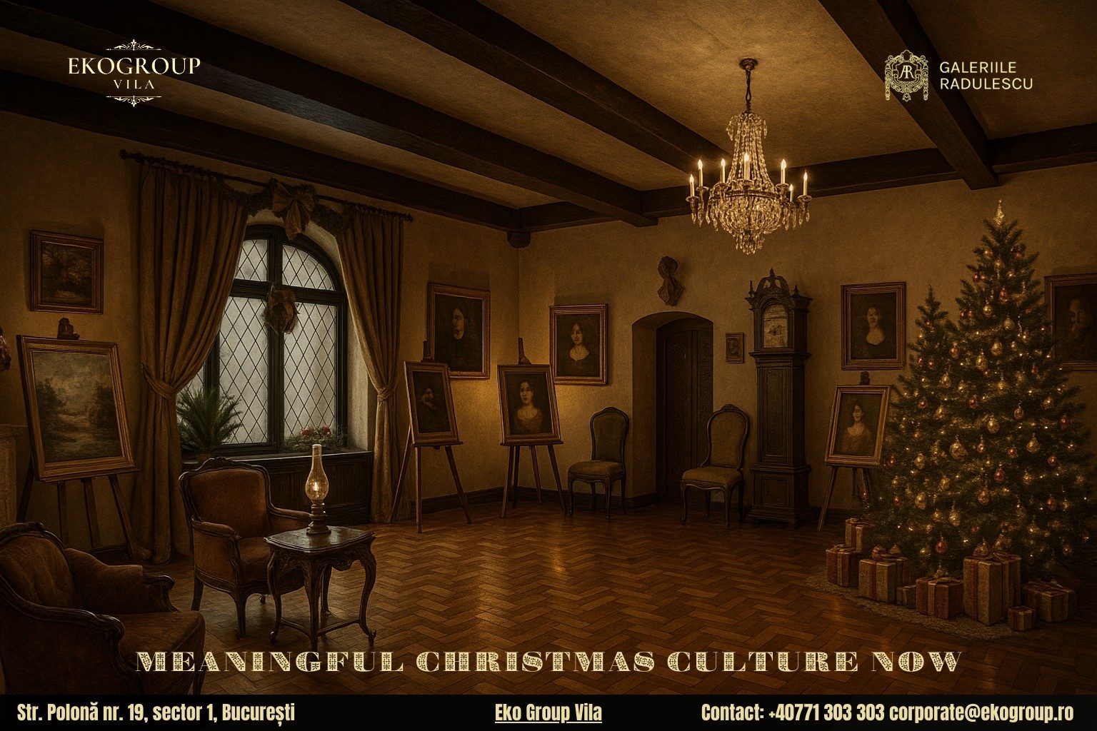 Vacanța de Crăciun reinventată: o experiență culturală la Eko Group Vila, în atmosfera anilor ’30